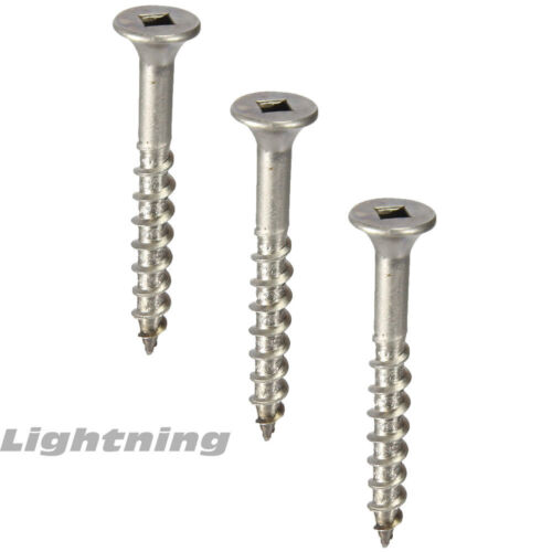 #12 x 4" Deck Screws Square Drive 316 Marine Stainless Steel Qty 500 