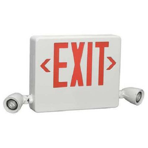 LED NIB Hubbell HCXURW-03L combination emergency lighting unit// exit sign