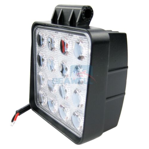 48W LED Work Light FLOOD Lamp for Marine Boat Tractor Truck Offroad SUV RV ATV
