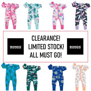 Bonds Baby Wondersuit Zippy Printed Floral Long Sleeve Boy Girl Pyjamas Sleep