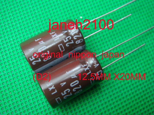 10pcs NEW Nippon Chemi-Con 820uf 25v  Radial Electrolytic Capacitor D2