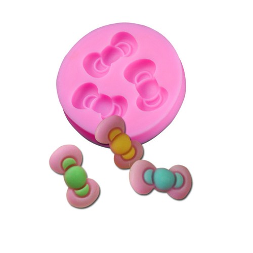 3D Silicone Mold Butterfly Bowknot Fondant Cake Decor Chocolate Baking Tool DIY