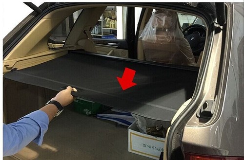 Black Retractable Rear Trunk Luggage Cargo Cover Area For 2008-2016 BMW X5,E70