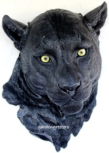 BLACK PANTHER HEAD WALL MOUNT STATUE | eBay