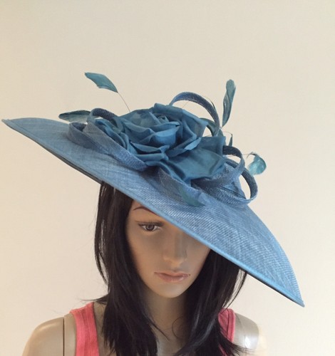 ISPIRATO CONDICI OCEAN MIST BLUE HATINATOR hat wedding mother of the bride