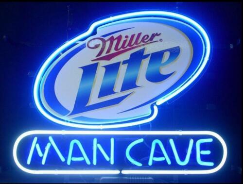 New Miller Lite Man Cave Neon Sign Beer Bar Pub Gift Light 14"x10" 