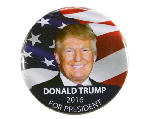 dtf 2016 DONALD TRUMP for PRESIDENT 2.25/" CAMPAIGN BUTTON