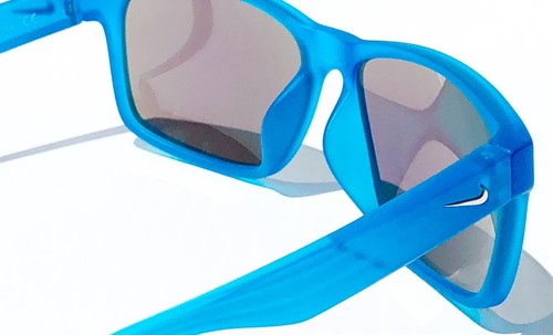 NEW* NIKE CRUISER R Matte NEO Blue w Green Flash Mirror Lens Sunglass EV0835 421