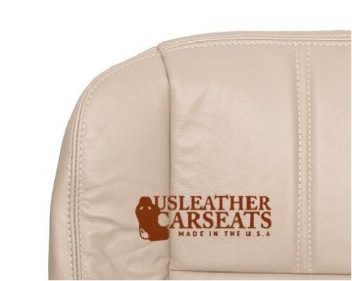 08 Ford F250 F350 Lariat Leather Driver Bottom Seat Cover Camel TAN 