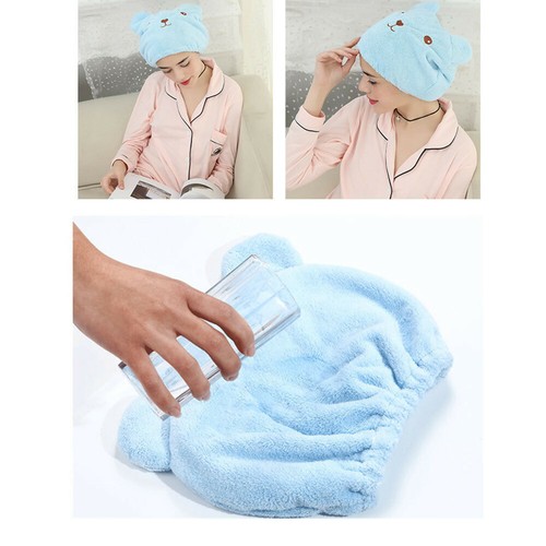 Microfiber Hair Turban Quickly Dry Hair Hat Wrapped Towel Bathing Cap