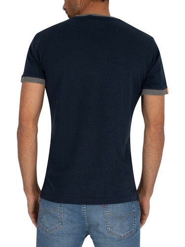 Superdry Herren Wecker-T-Shirt Blau