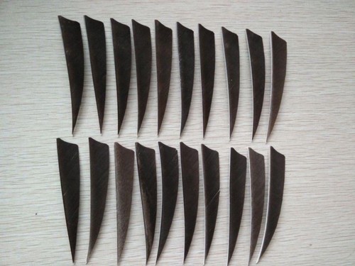 4 Inch Turkey Feather Fletching Archery Arrow Feathers Shield Right Wing 50pcs