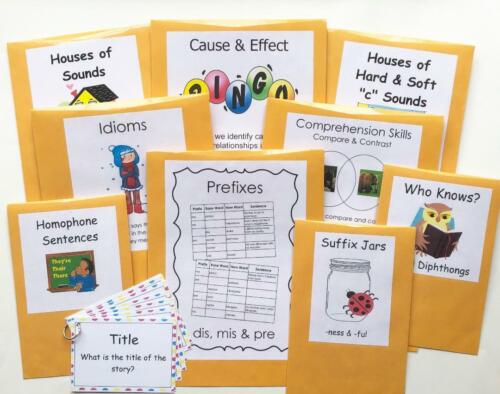 10 Teacher Created Literacy Centers Educational Learning Resource Games 