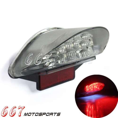 LED E-Marked Taillight Reflector W/ License Plate Light For BMW F650 Dakar GS ST 