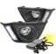 FOR 2015-2017 HONDA FIT JAZZ DRL LED BUMPER CHROME FOG LIGHT LAMP+HARNESS+3K HID