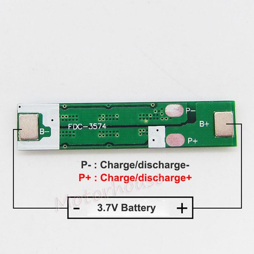 1S 13A 3.7V 4.2V BMS PCB Protection Board for 18650 Lithium Li-ion Battery Packs