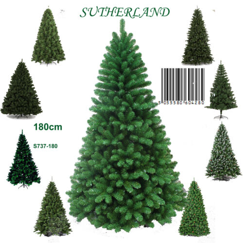 FDC Artificial Christmas Tree Green Sparkle Sutherland 1.5m 1.8m 2.1m & 2.7m 