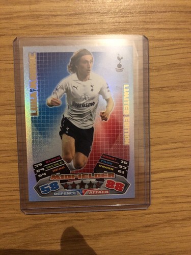 Match Attax Extra 2011//12 Luka Modric Limited Edition LE6 Paquete Fresco