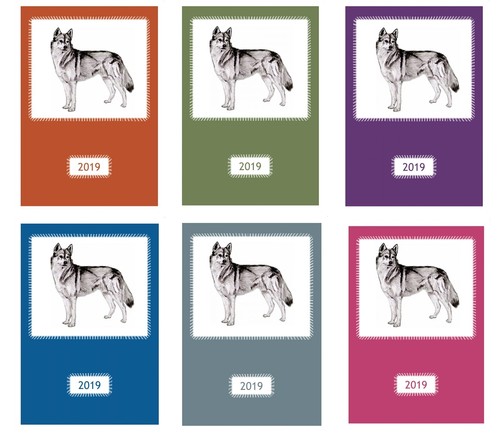 Siberian Husky Dog Show 2019 A5 Week Per View Diary by Curiosity Crafts