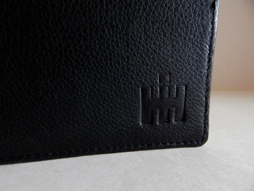 International Harvester IH Logo Black Leather Billfold