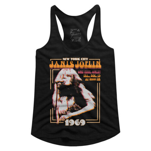 Janis Joplin New York City 1969 Women/'s Tank Top T Shirt Rock /& Soul Music
