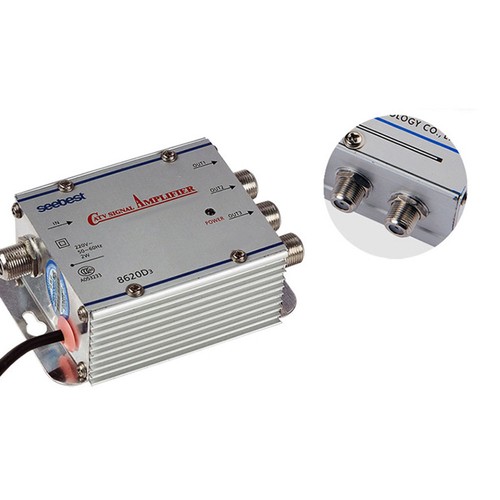 20DB Cable TV ANTENNA Booster Signal Amplifier Splitters HDTV AMP Home US