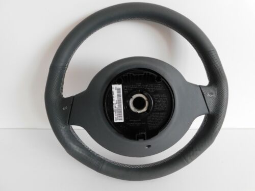 Volant Smart 450 Fortwo Brabus cuir gris blanc Couture de airbag Lifting NEUF