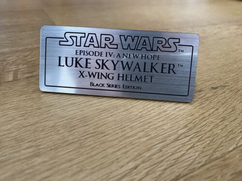 STAR WARS black series Luke Skywalker Helmet Display Plaque