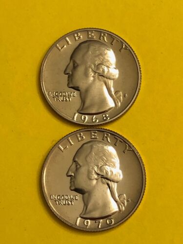 QUARTER 1968S-1970S PROOF UNC FREE SHIPPING