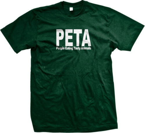 PETA People Eating Tasty Animals Funny Parody Paleo Humor Bacon Mens T-shirt