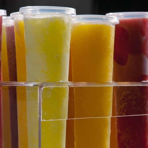 PZ 100 STAMPI PER GHIACCIOLI CON COPERCHIO MONOPORZIONI CALIPPO GHIACCIOLO