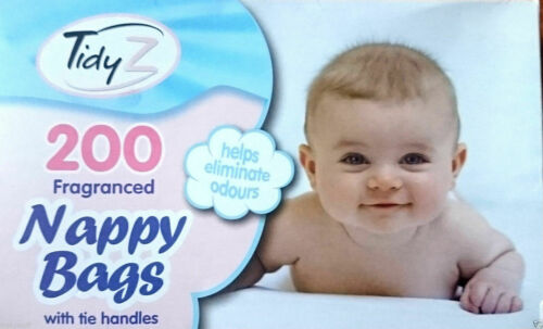 400 Sacs à couches parfumés jetables avec poignées Cravate culottes soins bébé 