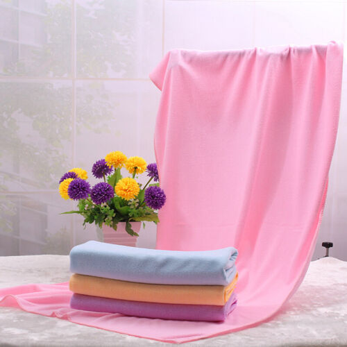 70x140cm Women Microfiber Beach Shower Bath Towel Quick Drying Room Bathroom CA