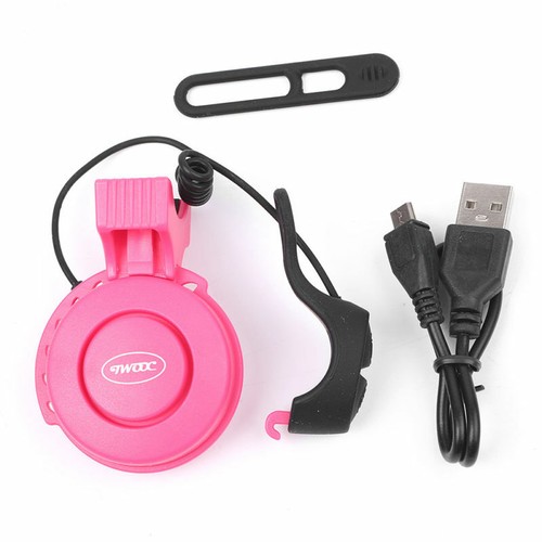 Rechargeable 120dB Cycling Bicycle Electric Horn Bell Bike Handlebar Ring Alarm