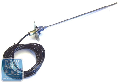 1968-69 Chevrolet Chevelle Rear Mount Antenna Complete Oval Tip
