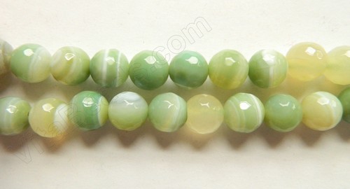 Sardonix Agate Semi Precious Stone Botswana Blue lace agate Faceted Round