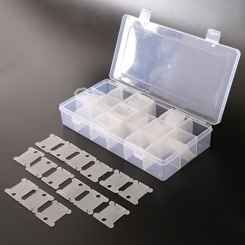 2pcs 18 emplacements Fil De Broderie Soie organisateur cas avec 240 Floss bobines