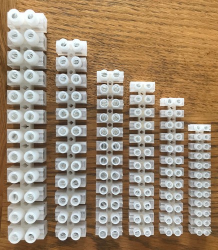 High Quality 12 Way Electrical Wire Connector Block Strip 3 5 10 15 30 60 Amp