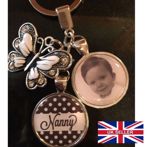 Personalised Custom Photo Keyring Chain Birthday Fathers Day Present Gift Box