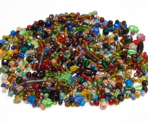 250 g indien perles de verre mixform Coloré lampwork bijoux liasse Best mix20