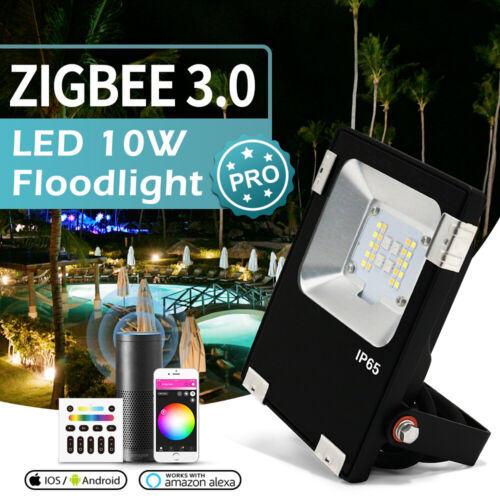 230V ZIGBEE LED Fluter Strahler 10W Außen IP65 Scheinwerfer Flutlicht fr Alexa 