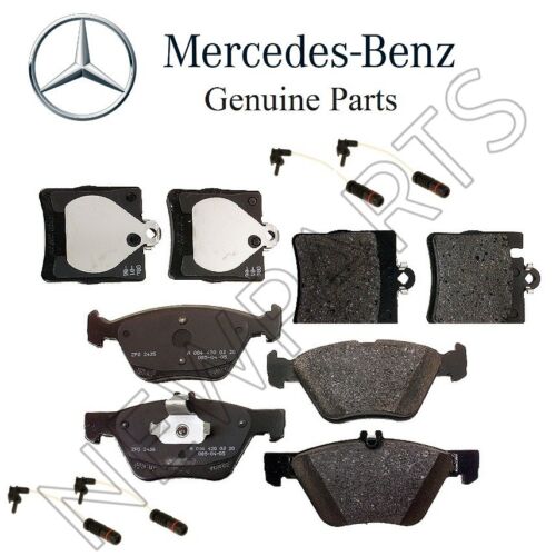 Mercedes R170 W208 W210 W211 E420 Dianteiro E Traseiro Pastilha De Freio Kit de conjunto com sensores
