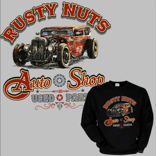 Hotrod Vintage Automotive Speed Kustom Shop Car Jumper Sweatshirt 1177 Bl 