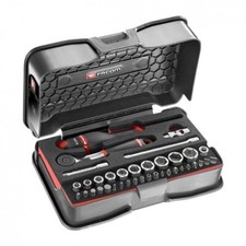 Facom R.161-6M6PB 1/4 in. DBOX Performance Round Head Ratchet and Socket Set