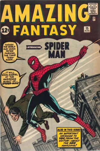 1960s Amazing Fantasy comic #15 Spider-man replica fridge magnet new!