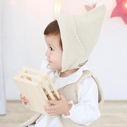 Details about   Vintage Baby Toddler Boy Girl Bonnet Hat Knitted Crochet Beanie Winter Warm Cap 