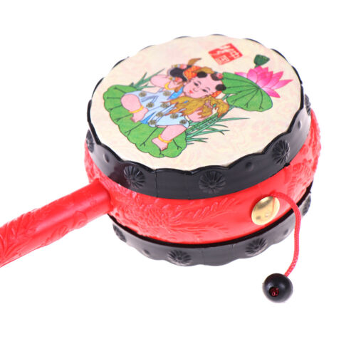 1 Stück Chinesischen traditionellen spin spielzeug rassel trommel kinder YRDE