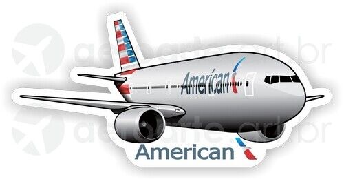 Boeing 777-300 American Airlines aircraft sticker