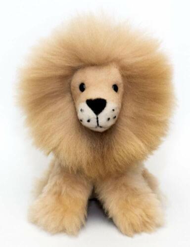 100/% Baby Alpaca Fur Standing Lion Figure Toy 11/"  28cm