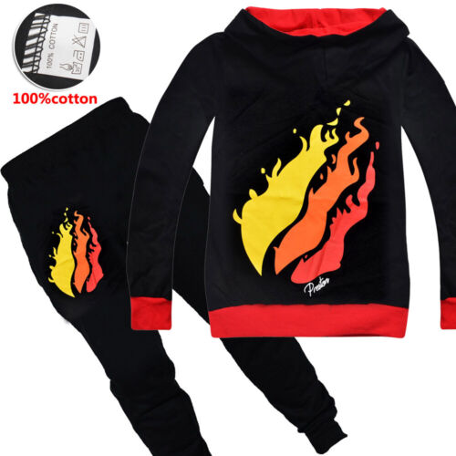 Kids Cosplay Boys Girls Casual T-shirts Tops Hoodie & Trousers Set